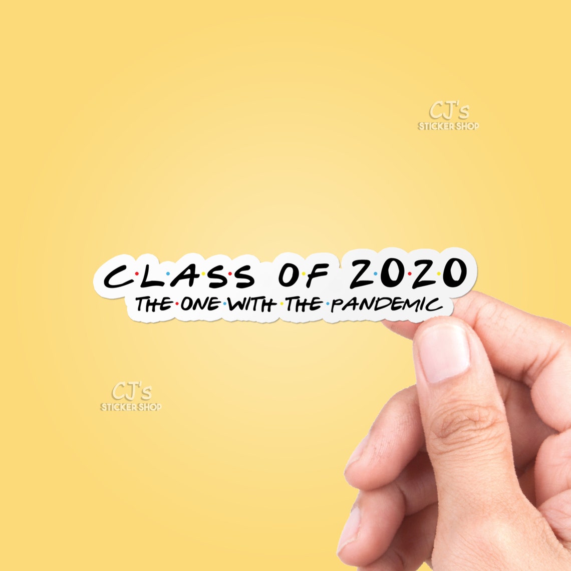 Class of 2020 Vinyl Sticker Best Friend Gift Trendy image 0