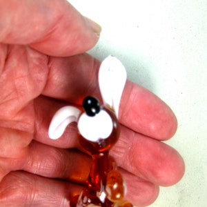 Blown glass dogs figurines ornament animals miniatures Murano style 1.5x2.5 image 5