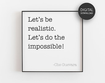 Che Guevara Quote Etsy Che Guevara Quote Etsy