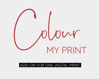 Color My Print, Benutzerdefinierte Farbe, Personalisierte Wandkunst, Farbe ändern, Farbübereinstimmung, druckbare Wandkunst, individuelle Wohnkultur, personalisiertes Poster