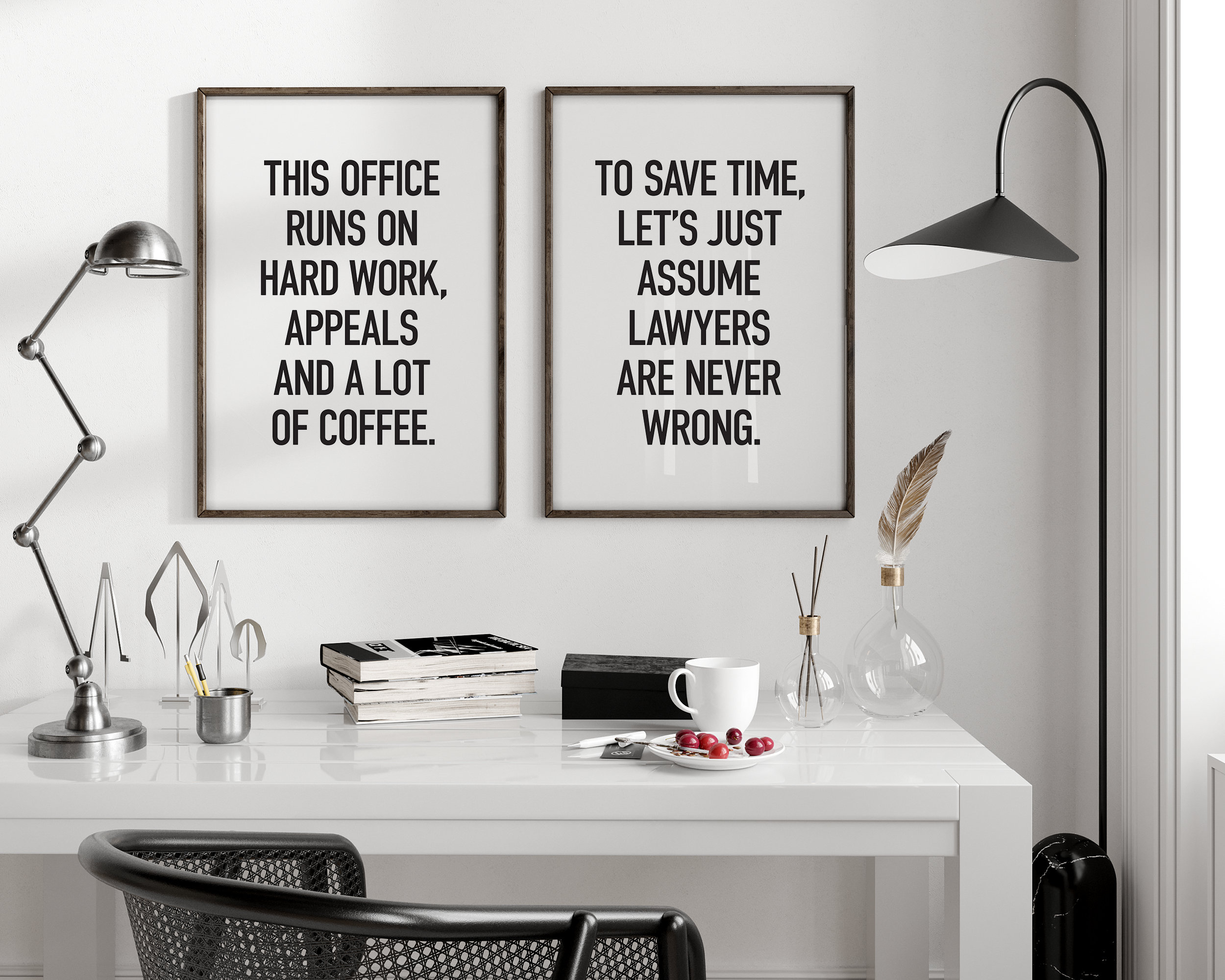 Lawyer Office Decor Set of 6 Prints, Printable Minimalist Law Office ...