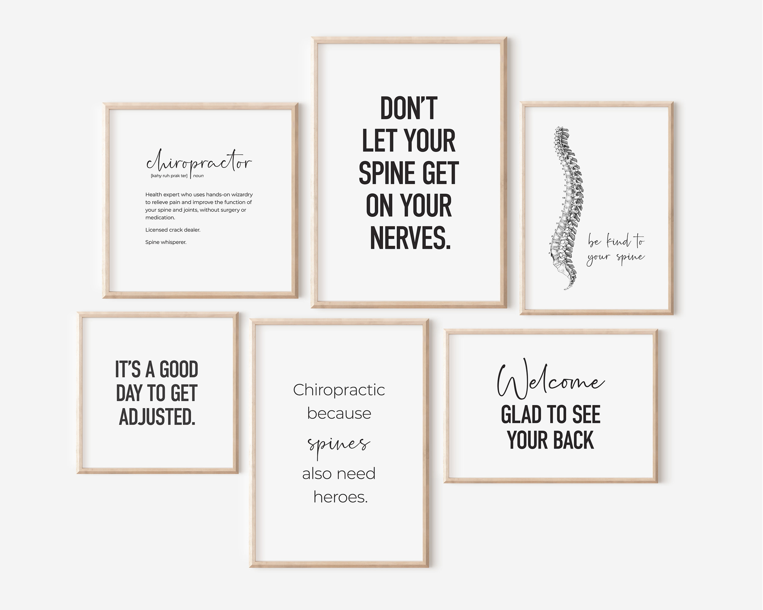 Chiropractic poster - Etsy 日本