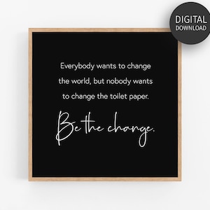 Bathroom Wall Art, Bathroom Decor, Downloadable Print, Funny Bathroom Sign, Black and White, Kids Bathroom, Toilet Paper, Printable Wall Art