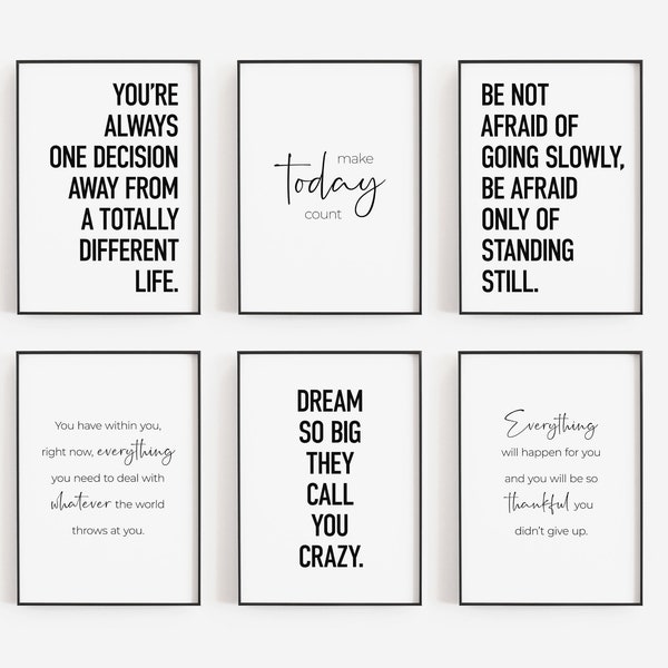 Motivation Wall Art - Etsy