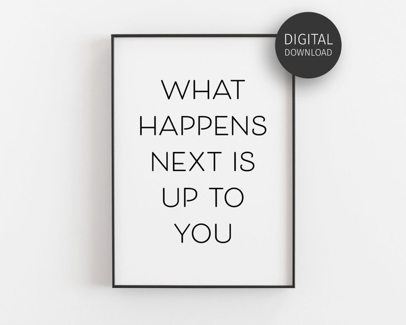 Motivational Quotes Home Office Decor Downloadable Prints Etsy