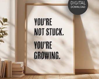 Motivational Classroom Poster, Printable Wall Art for High School Decor, Growth Mindset Quote Print, Encouraging Back to School Teacher Gift