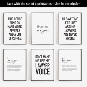 Lawyer Office Decor, Printable Minimalist Law Office Wall Art ...