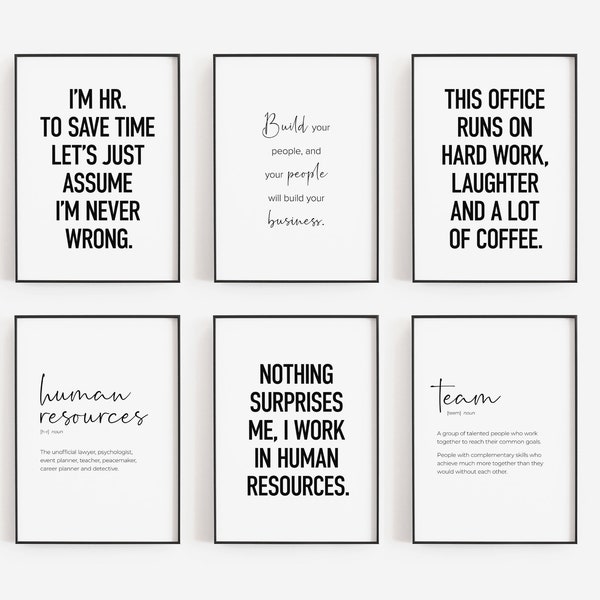 Hr Posters for Office - Etsy