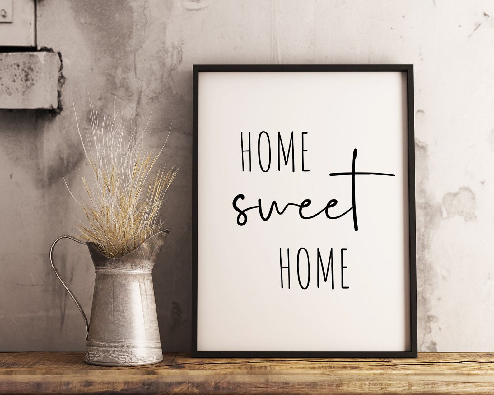 Home Sweet Home Sign Home Printables Downloadable Print | Etsy