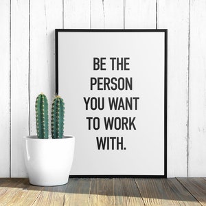 Office Wall Art, Teamwork Quotes, Office Decor Print, Workplace Positivity, Team Mindset Gifts, Printable Wall Art, Inspirational Work Sign image 7