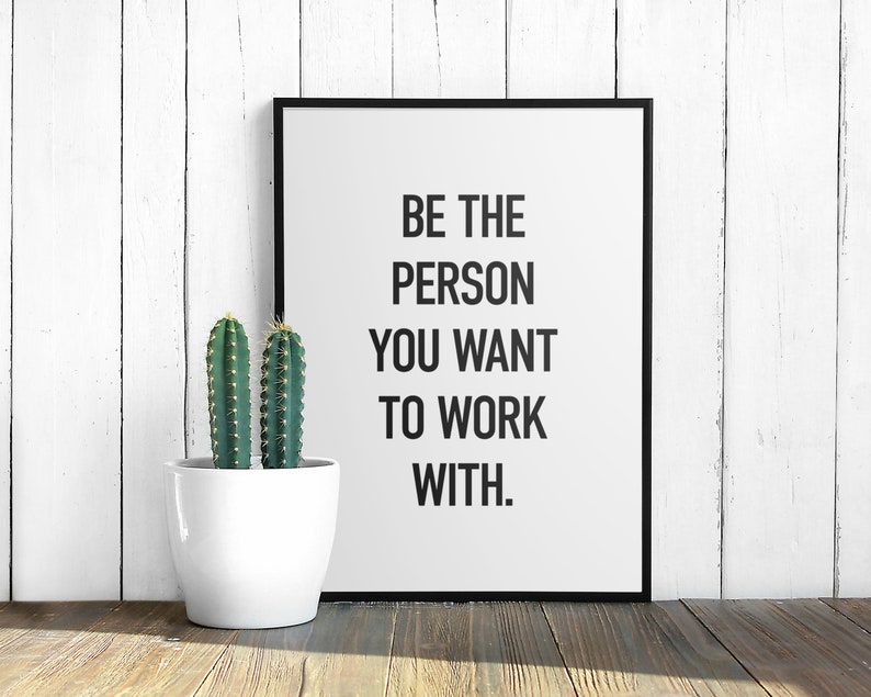 Office Wall Art, Teamwork Quotes, Office Decor Print, Workplace Positivity, Team Mindset Gifts, Printable Wall Art, Inspirational Work Sign image 7