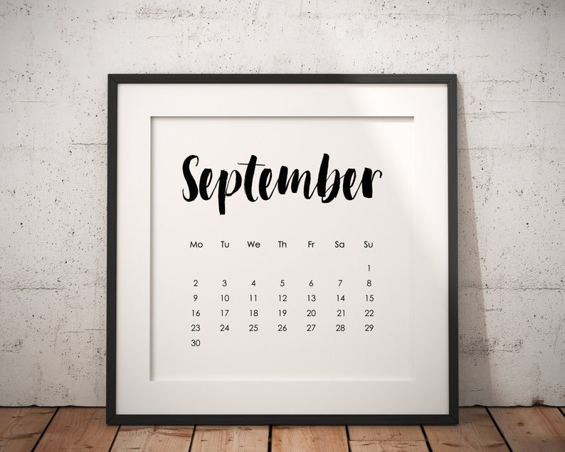 2024 Printable Calendar at A Glance Monthly Calendar 5x5 and - Etsy Canada