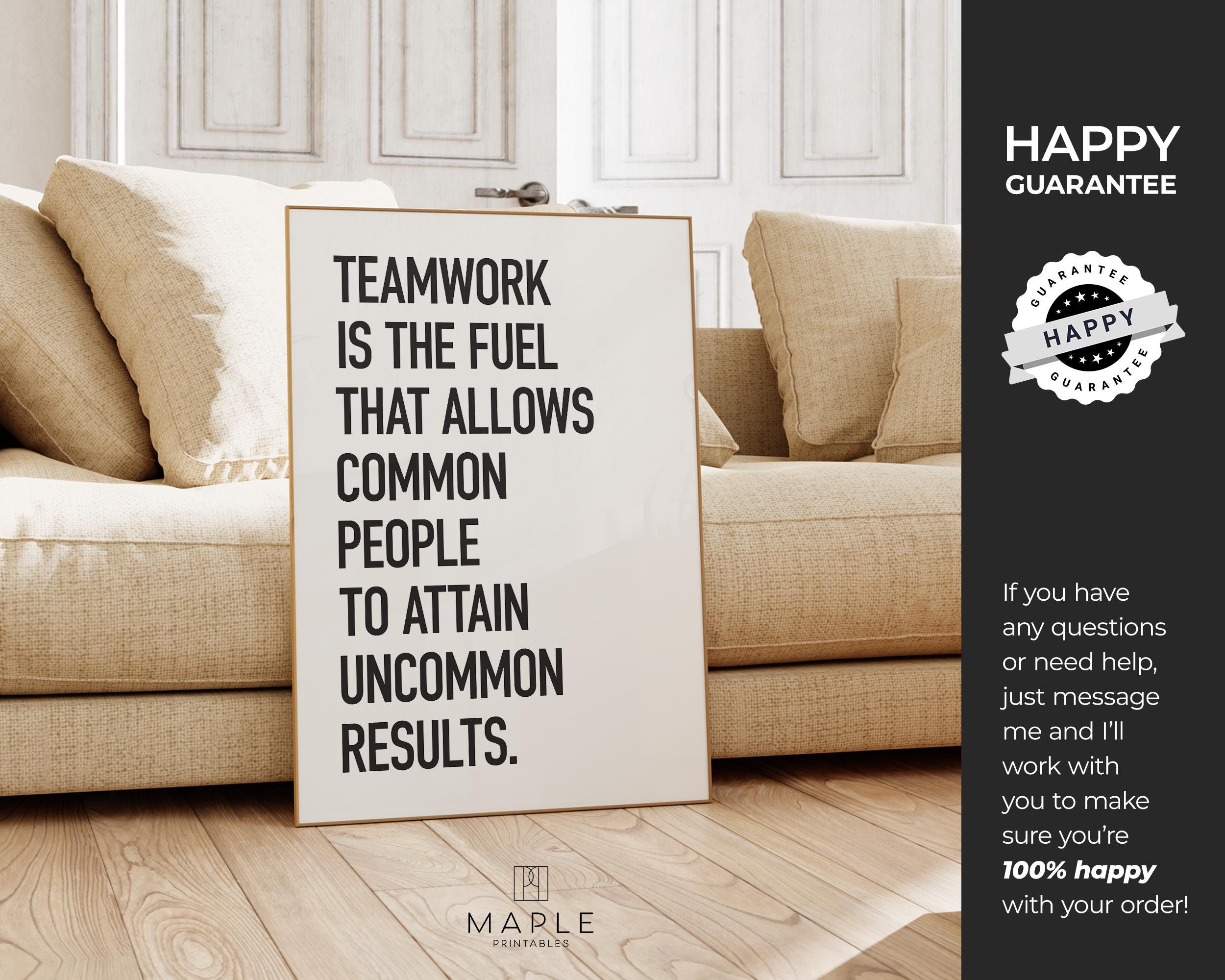 Office Inspirational Quotes Wall Art, Motivational Teamwork Decor, Positive  Lettering Spiritual Words, Custom Company Name Decoration, Office Decor ..., image size:2500x2000