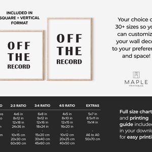 Journalism Art, Downloadable Prints, Journalist Gift, Reporter Print, Newspaper Quote, Printable Wall Art, Minimalist Poster, Off The Record image 5