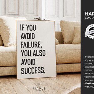 Motivational Wall Art, Printable Success Posters, Growth Mindset Quote Print, Home Office Decor, Workplace Motivation, Work Hard Inspiration image 10