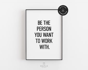 Office Wall Art, Teamwork Quotes, Office Decor Print, Workplace Positivity, Team Mindset Gifts, Printable Wall Art, Inspirational Work Sign