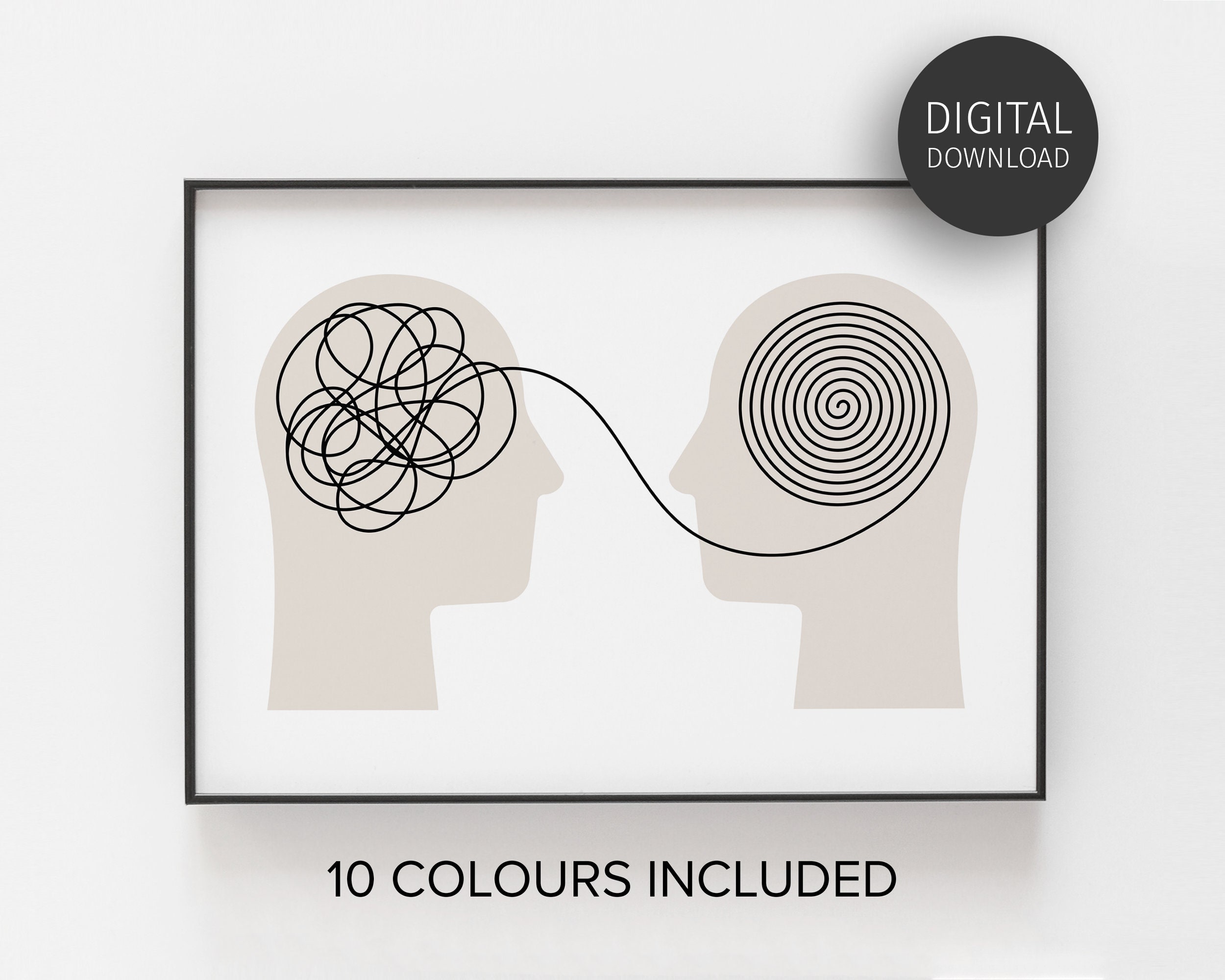 Therapist Office Decor, Therapy Prints, Psychology Poster, Mental Health Art, Printable Wall Art, Counsellor Office, School Psychologist