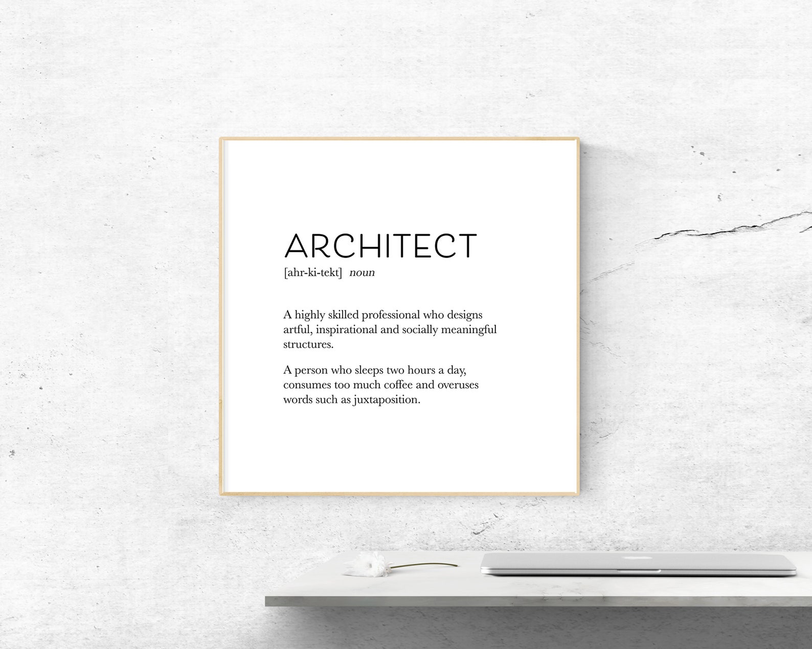 Architect Definition Print Architect Gift Ideas Architect Etsy