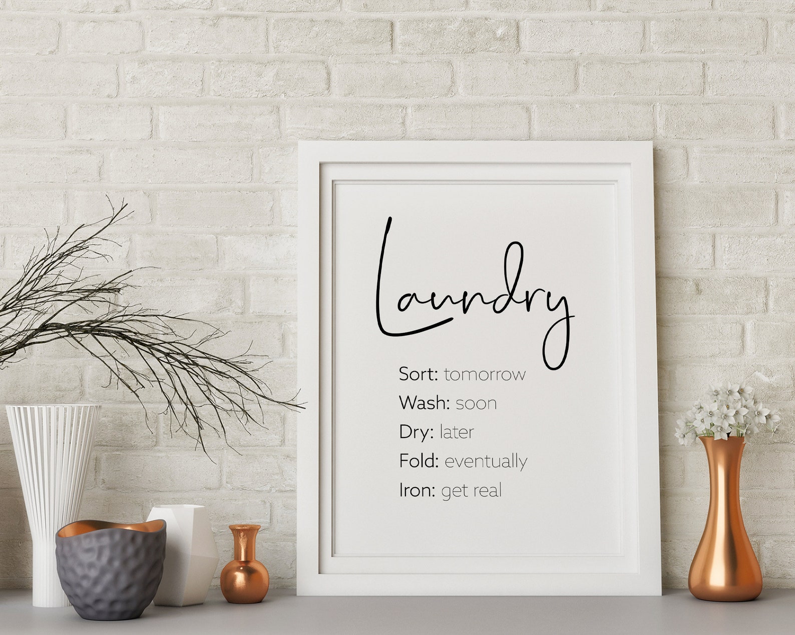 Laundry Schedule Print Laundry Room Decor Funny Laundry | Etsy