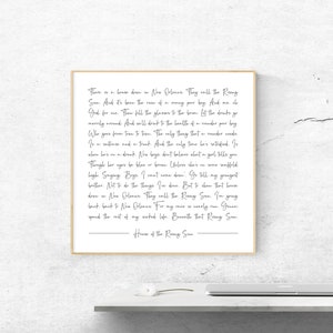 K&ouml;nnte beinhalten: Ein Schwarzwei&szlig;druck eines Gedichts &uuml;ber New Orleans. Das Gedicht tr&auml;gt den Titel "House of the Rising Sun". Das Gedicht ist in einer kursiven Schrift geschrieben.