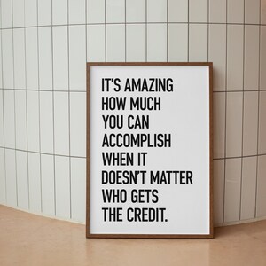 Teamwork Quote Printable, Office Team Prints, Workplace Decor ...
