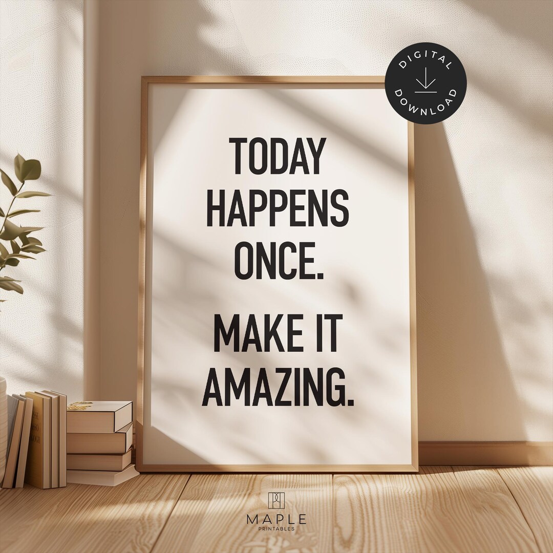 Motivational Office Poster, Printable Wall Art for Cubicle, Home Desk ...