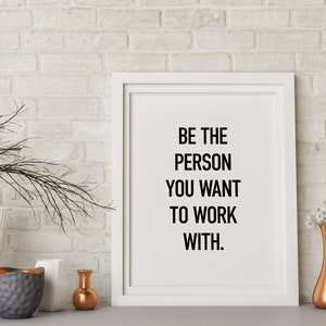 Office Wall Art, Teamwork Quotes, Office Decor Print, Workplace Positivity, Team Mindset Gifts, Printable Wall Art, Inspirational Work Sign image 10