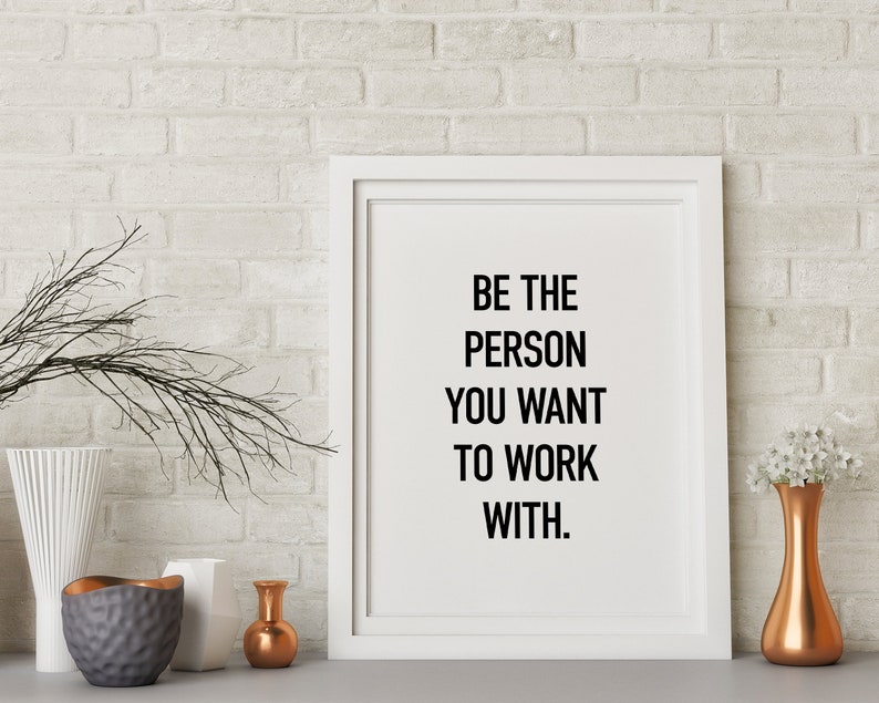 Office Wall Art, Teamwork Quotes, Office Decor Print, Workplace Positivity, Team Mindset Gifts, Printable Wall Art, Inspirational Work Sign image 10