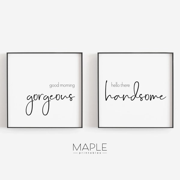 Good Morning Gorgeous Sign - Etsy