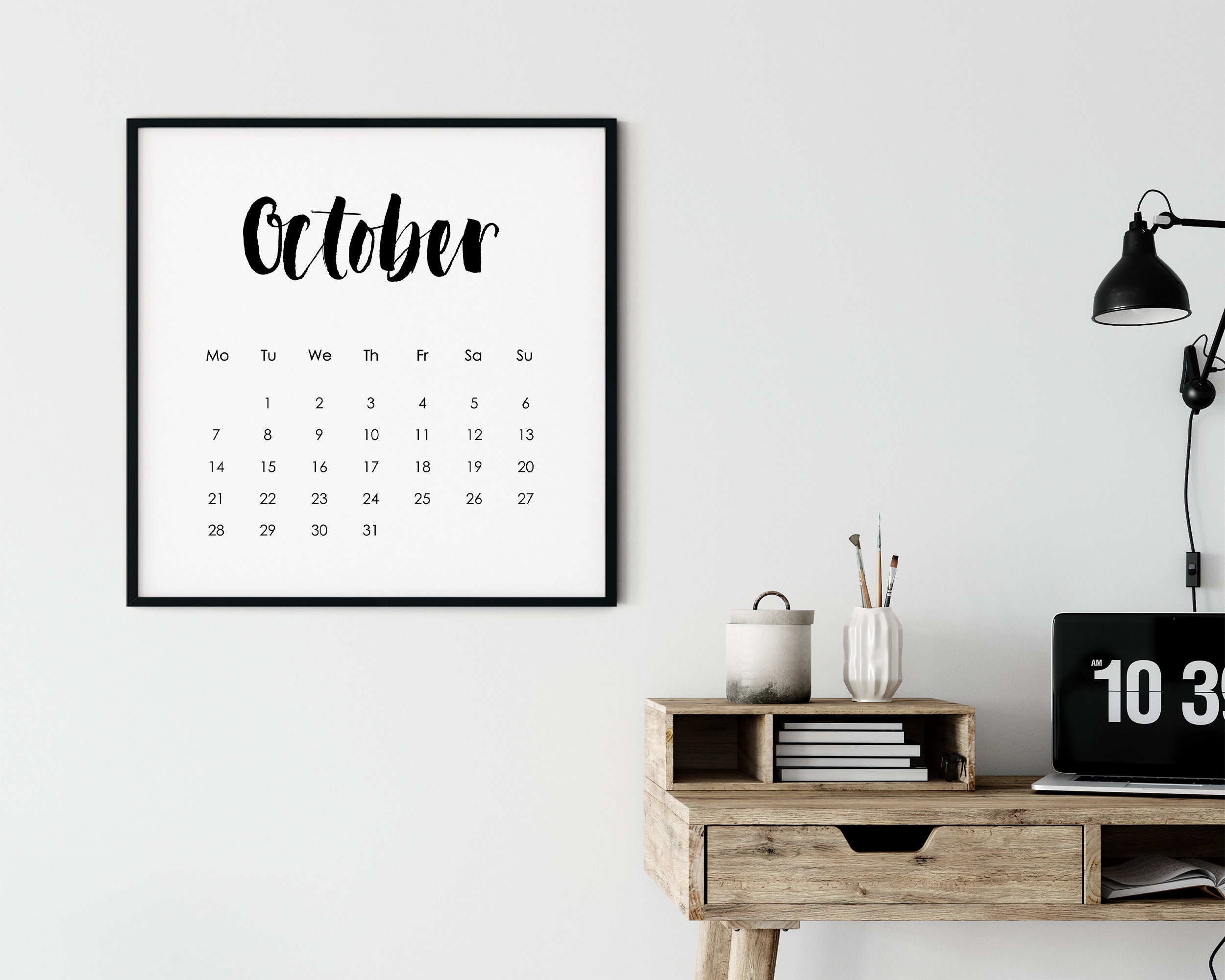 2024 Printable Calendar at A Glance Monthly Calendar 5x5 and - Etsy Canada