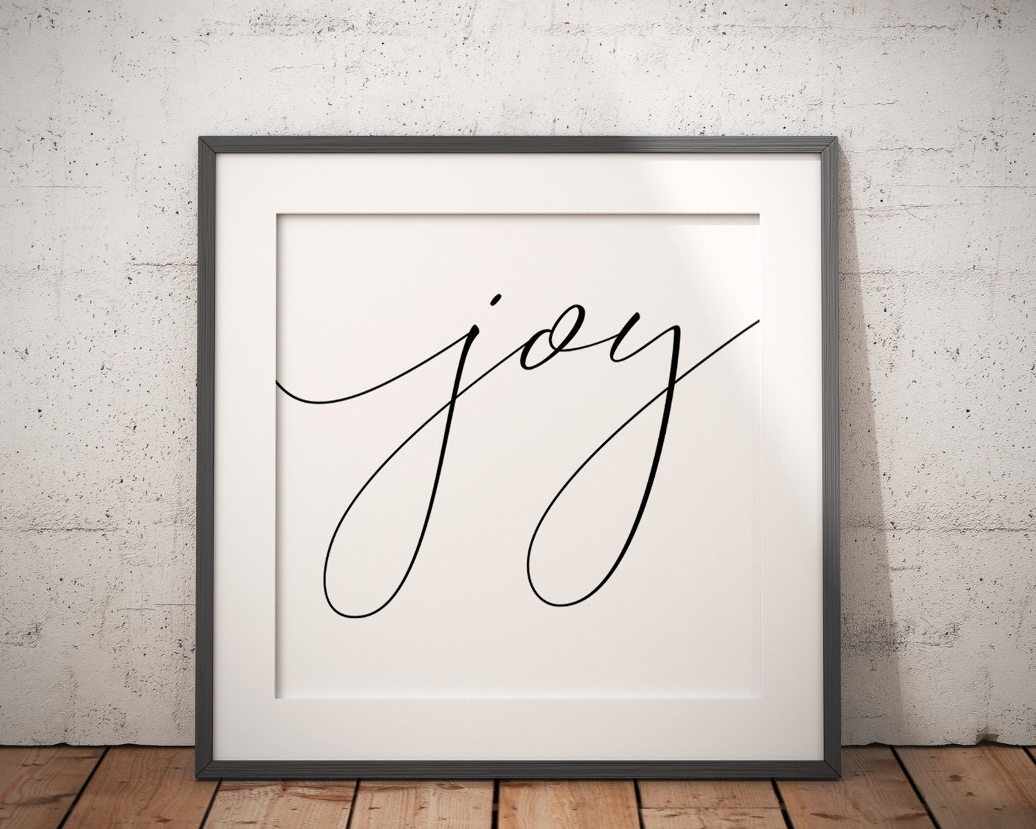 Joy Print Downloadable Prints Holiday Decor Printable Wall Etsy UK