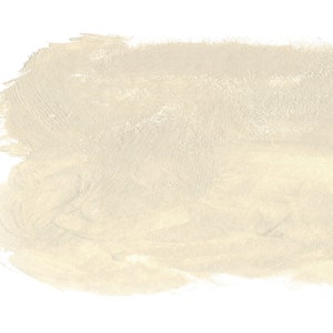 May include: A textured, off-white paint swatch with a rough, brushstroke finish.