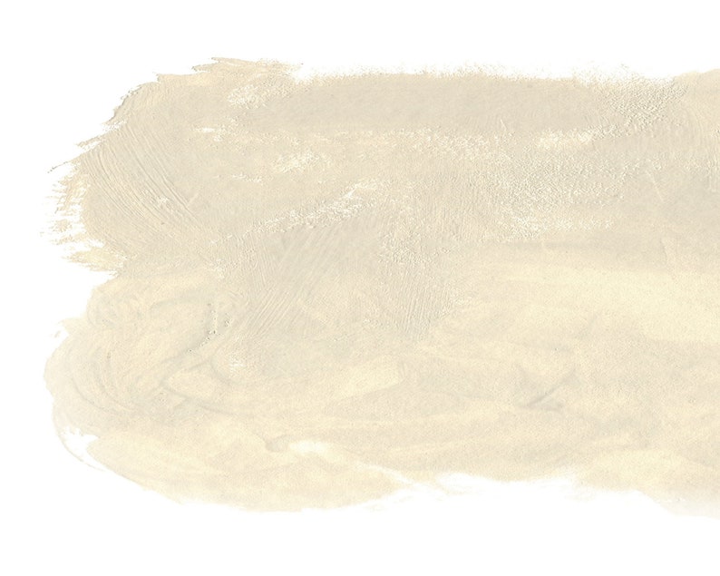 May include: A textured, off-white paint swatch with a rough, brushstroke finish.