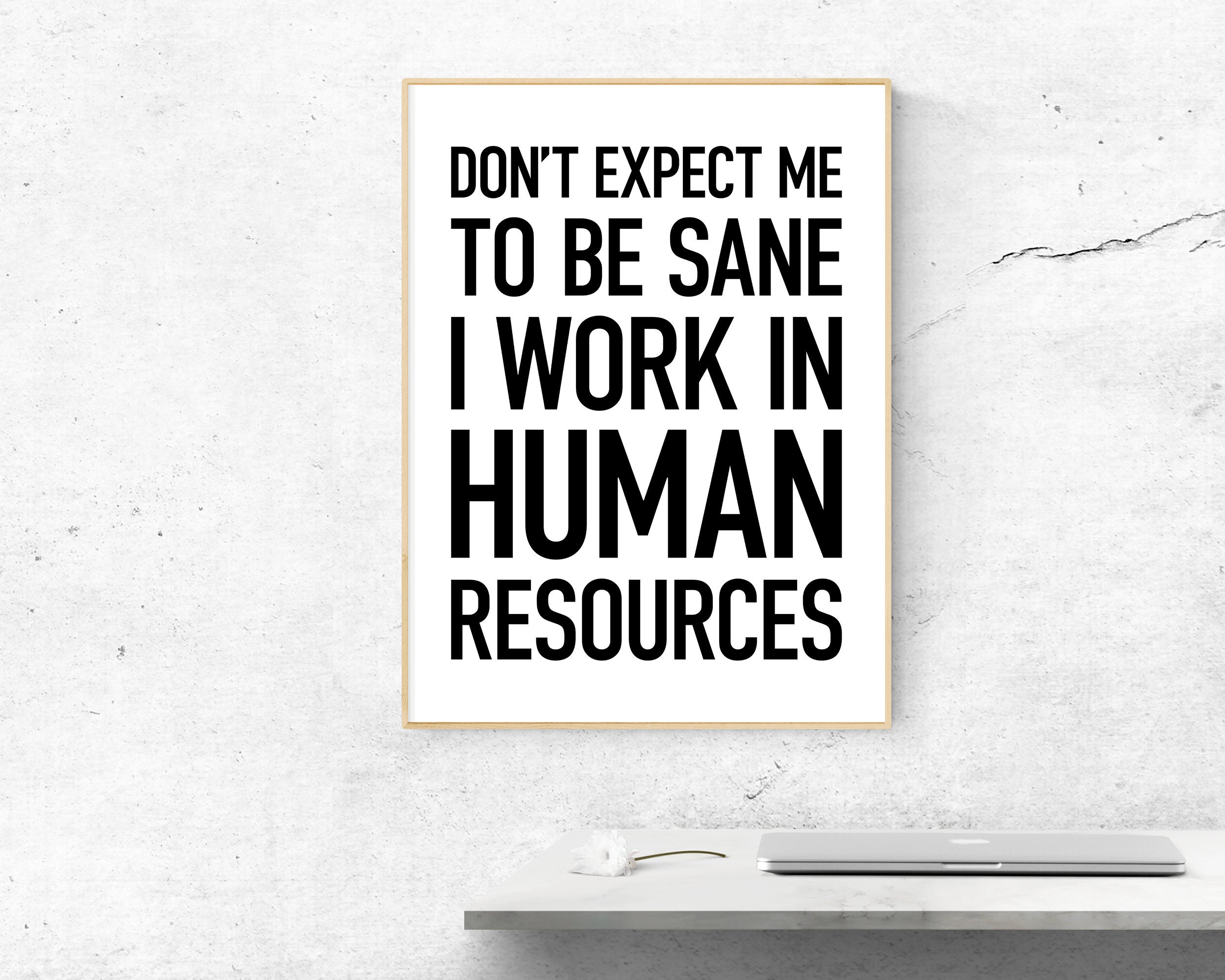 HR Office Decor Printable HR Office Wall Art I Work in Human - Etsy Finland