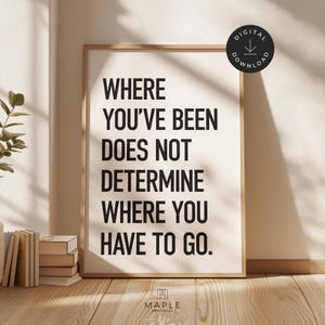 Citas motivacionales de vida, póster de mentalidad de crecimiento, arte de pared imprimible, impresión inspiradora, decoración de oficina en casa, cree en ti mismo y cambia.