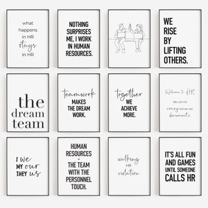 HR Bundle Of 50 Funny And Motivational Office Prints Printable 