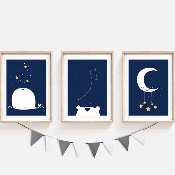 Navy Nursery Decor - Etsy