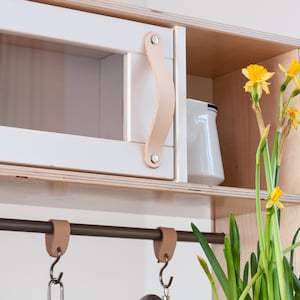 IKEA ドゥクティグ レザー ハンドル、丸みを帯びたエッジのドゥクティグ ハンドル、ままごとキッチン、子供用キッチン、子供用キッチン、ごっこ遊びキッチン、ドゥクティグ
