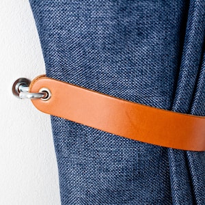 Leder Vorhang Raffhalter, Zughalter aus Leder, Zugbandhalter aus Leder, Fensterdekoration, Zugbandhalter aus Leder