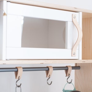IKEAのDuktigプレイキッチン用レザーハンドル、引き手、フック