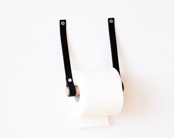 Portarotolo di carta igienica in pelle, accessorio da bagno da parete
