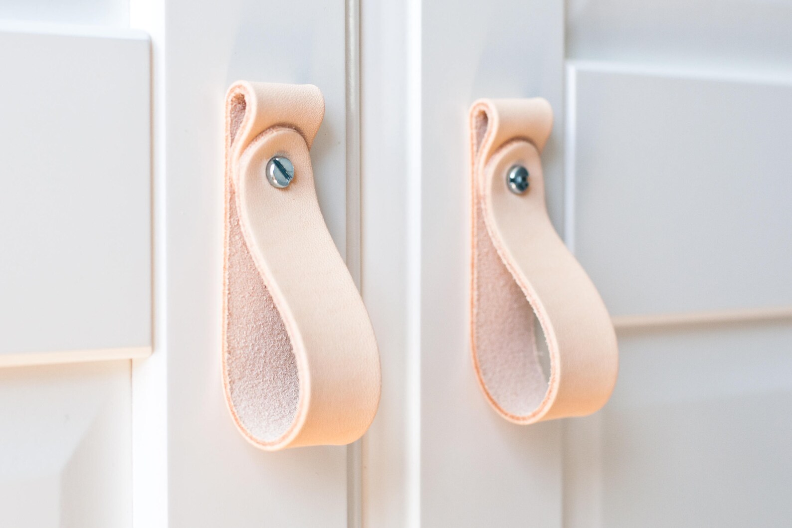 Leather Drawer Pulls Leather Door Handles Leather Door Etsy