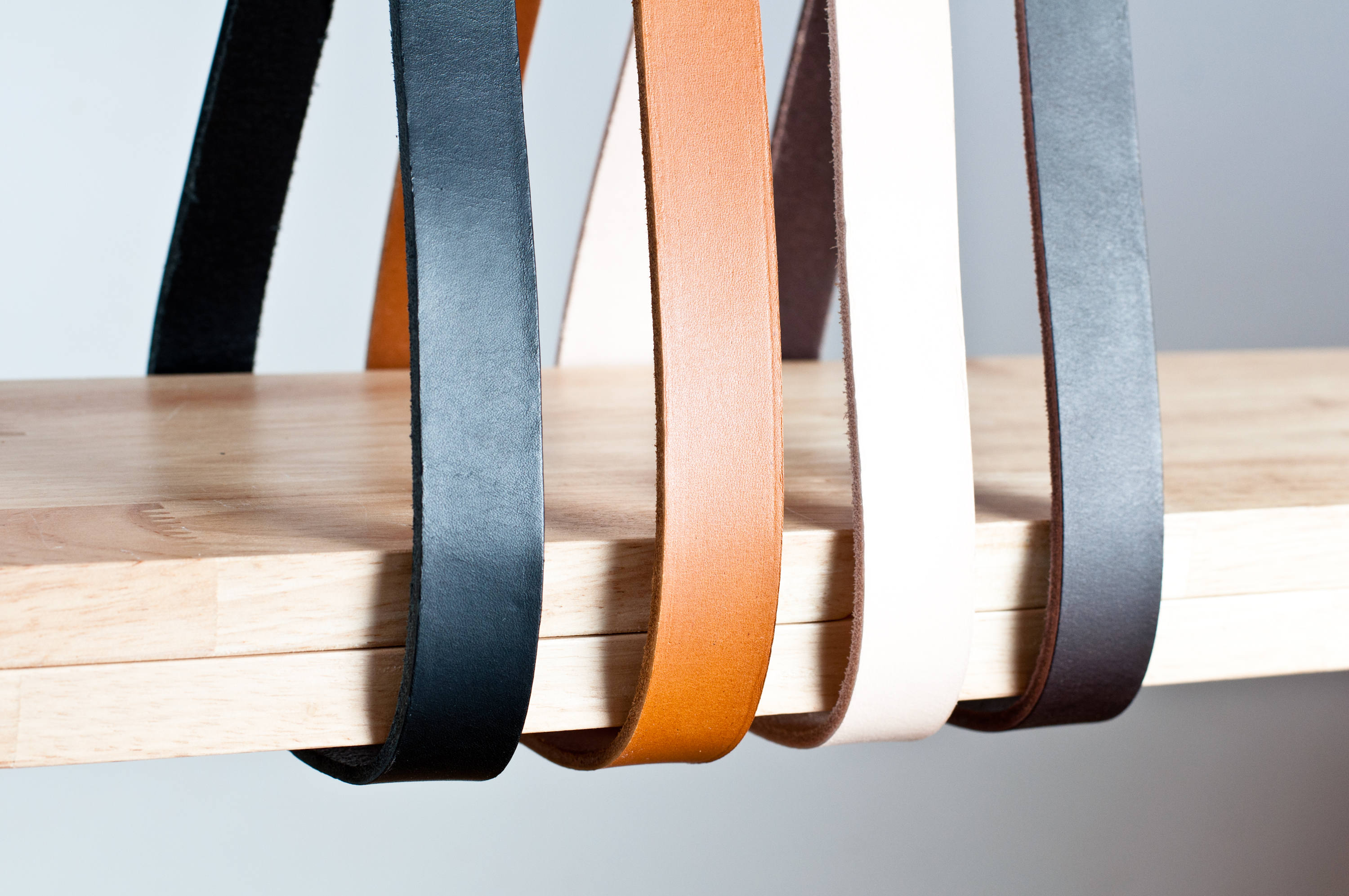 Sangles Cuir Étagère, Équerres Étagères Cuir, Fixations Lanières Fixation Flottantes, Support Étagèr