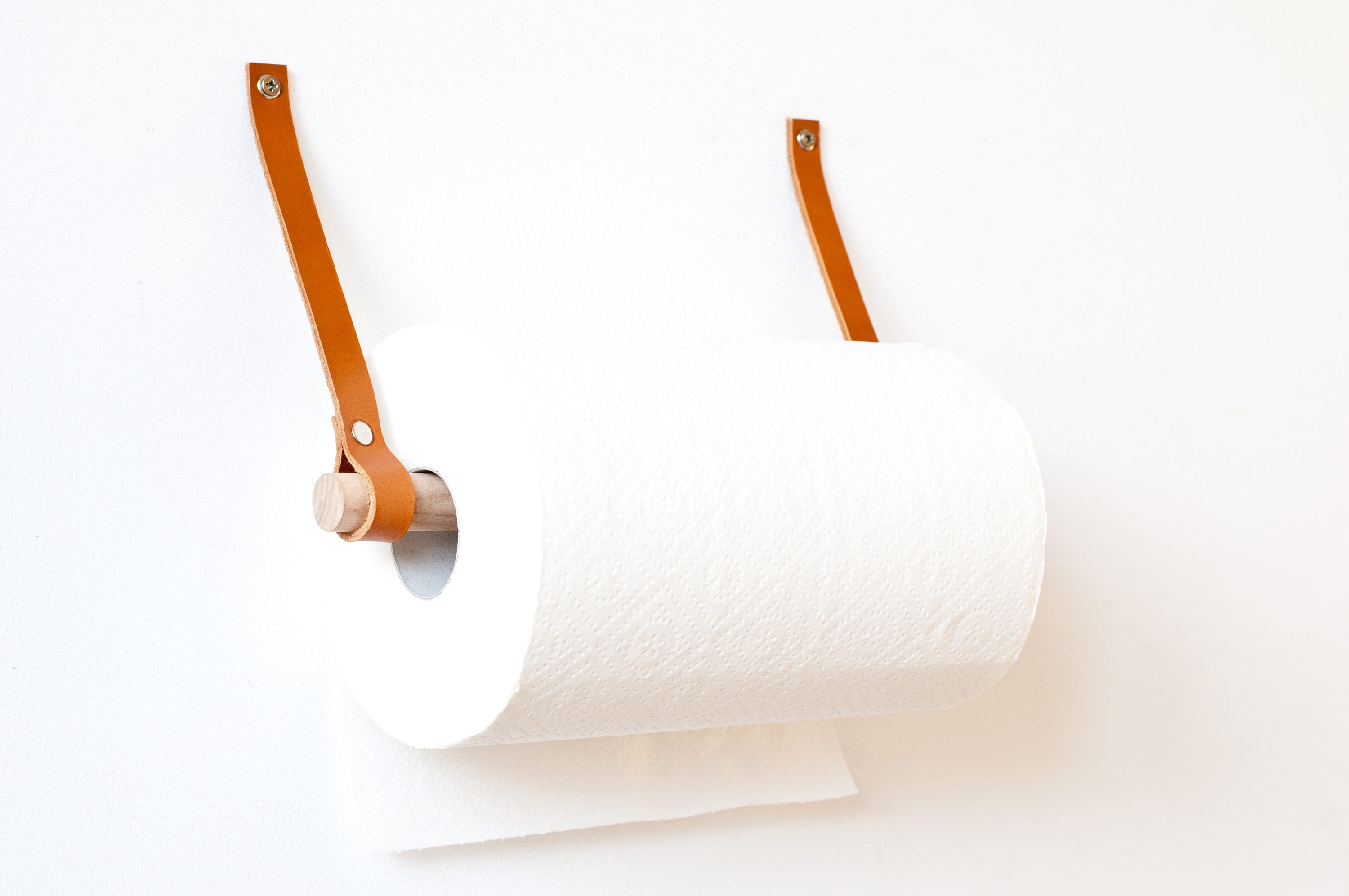 Wall-mounted toilet roll holder with 30 cm paper reel. Packaging paper  dispenser in rolls up to 31cm 12 - Cablematic