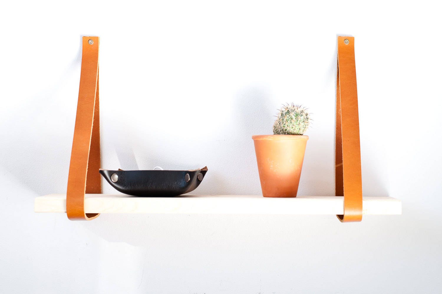 Leather Shelf Straps Hanging Shelf Straps Leather Wall Etsy