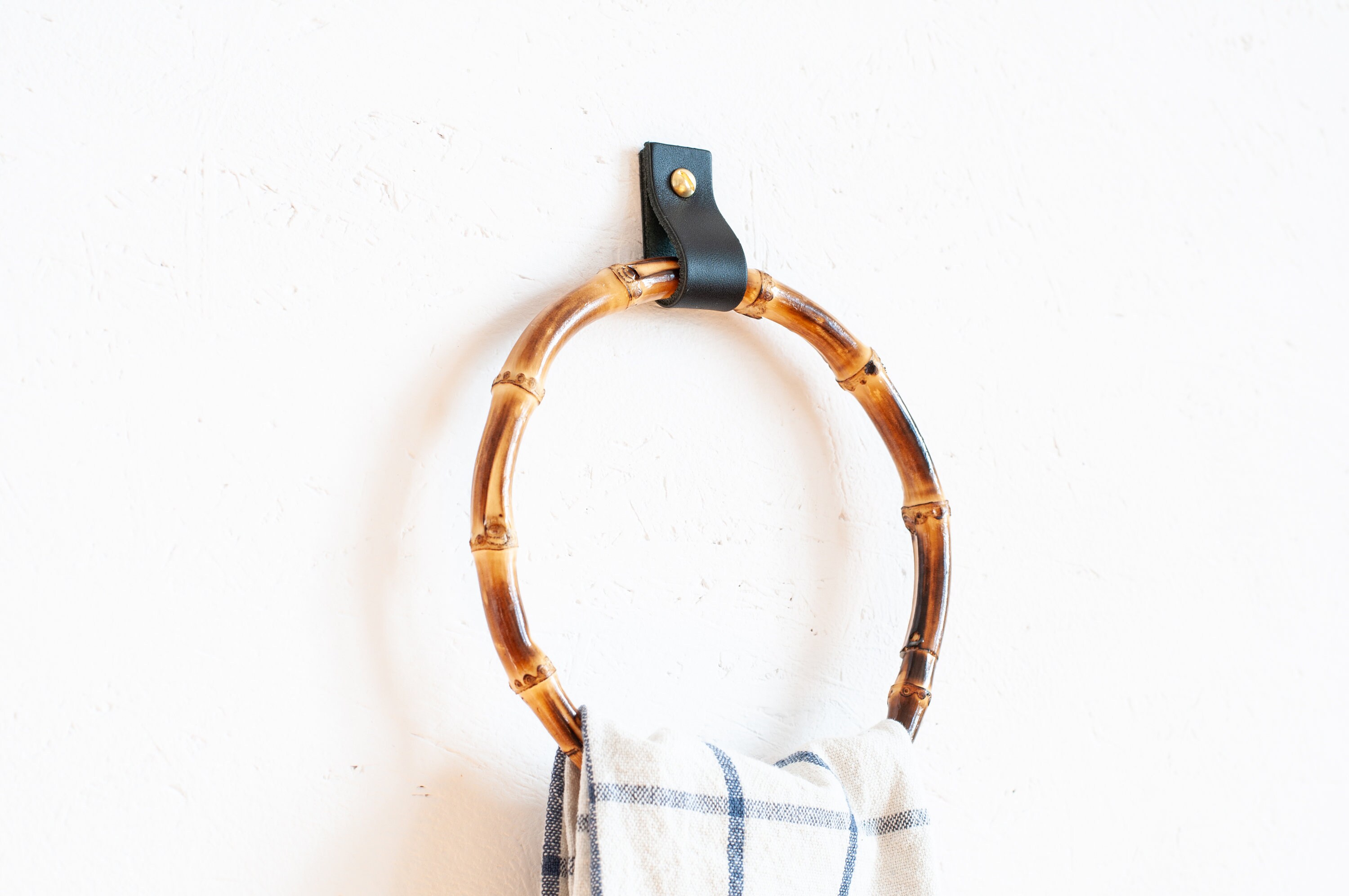 Bamboo towel ring towel ring towel hanging hand towel Etsy