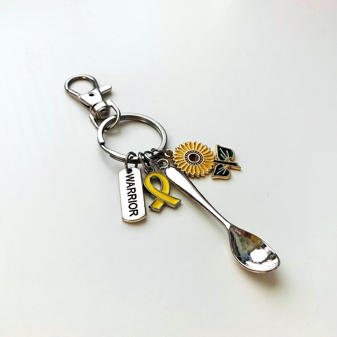 Endometriosis Warrior Keychain Bag Charm - Etsy