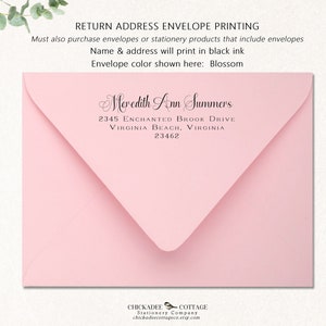 Personalized Envelopes, Return Address Printing Add-On, Must also purchase envelopes or products that include envelopes ENCHANTED