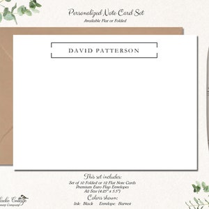 Personalized Stationery for Men, Men's Stationary, Business Stationery, Corporate Gifts, Groomsmen Gift, Gift for Men,MODERN INSPIRATION