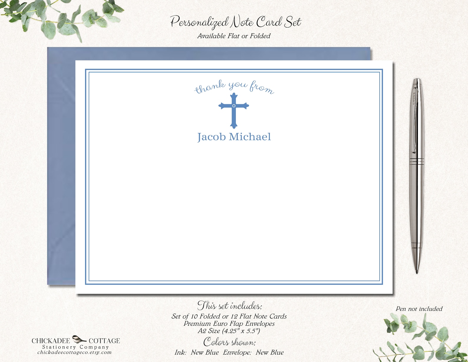Personalized Baptism Thank You Notes Baptism Thank You Cards Etsy